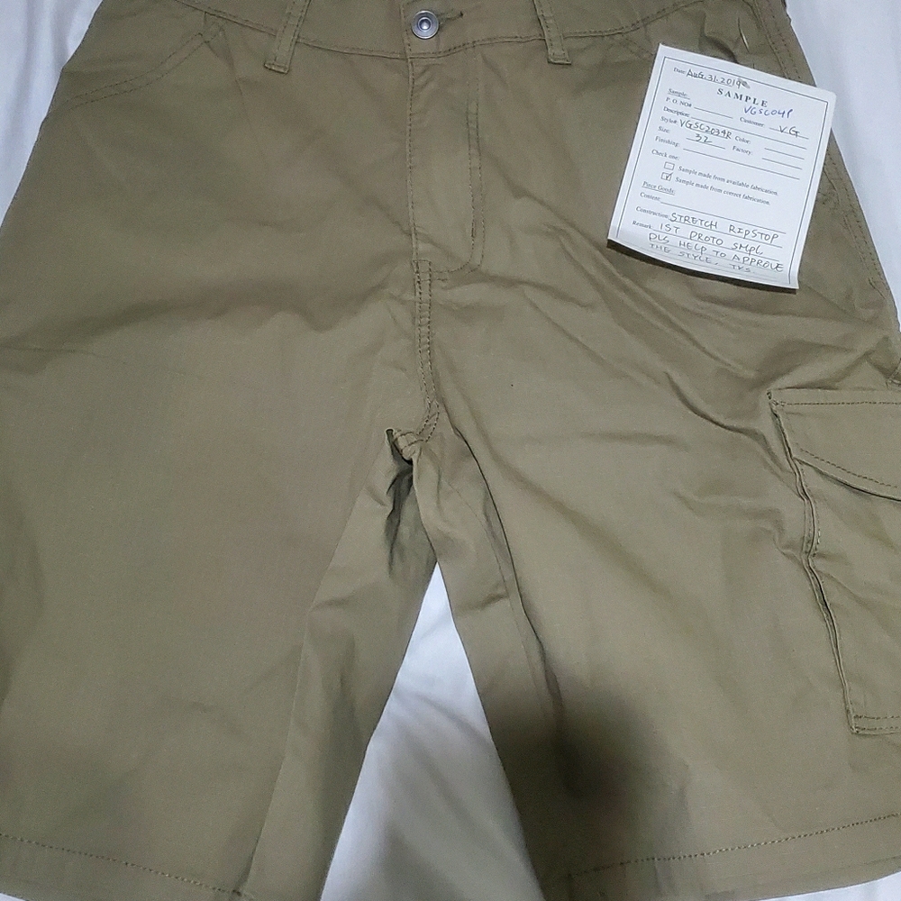 Green Cargo Shorts